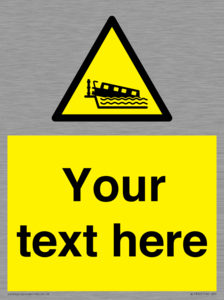 Custom warning grounding narrow boat on lock cill